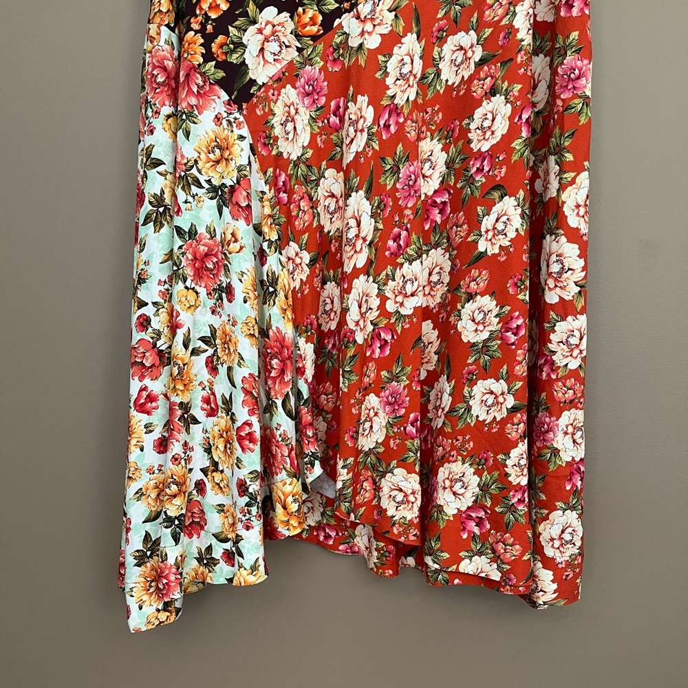 {FARM Rio x Anthropologie} Patchwork Floral Midi Skirt - Womens Small - Picture 4 of 11